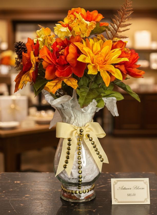 Golden Ember Autumn Arrangement