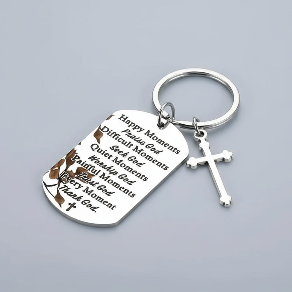 Baptism Bible Verse Keychain image 1