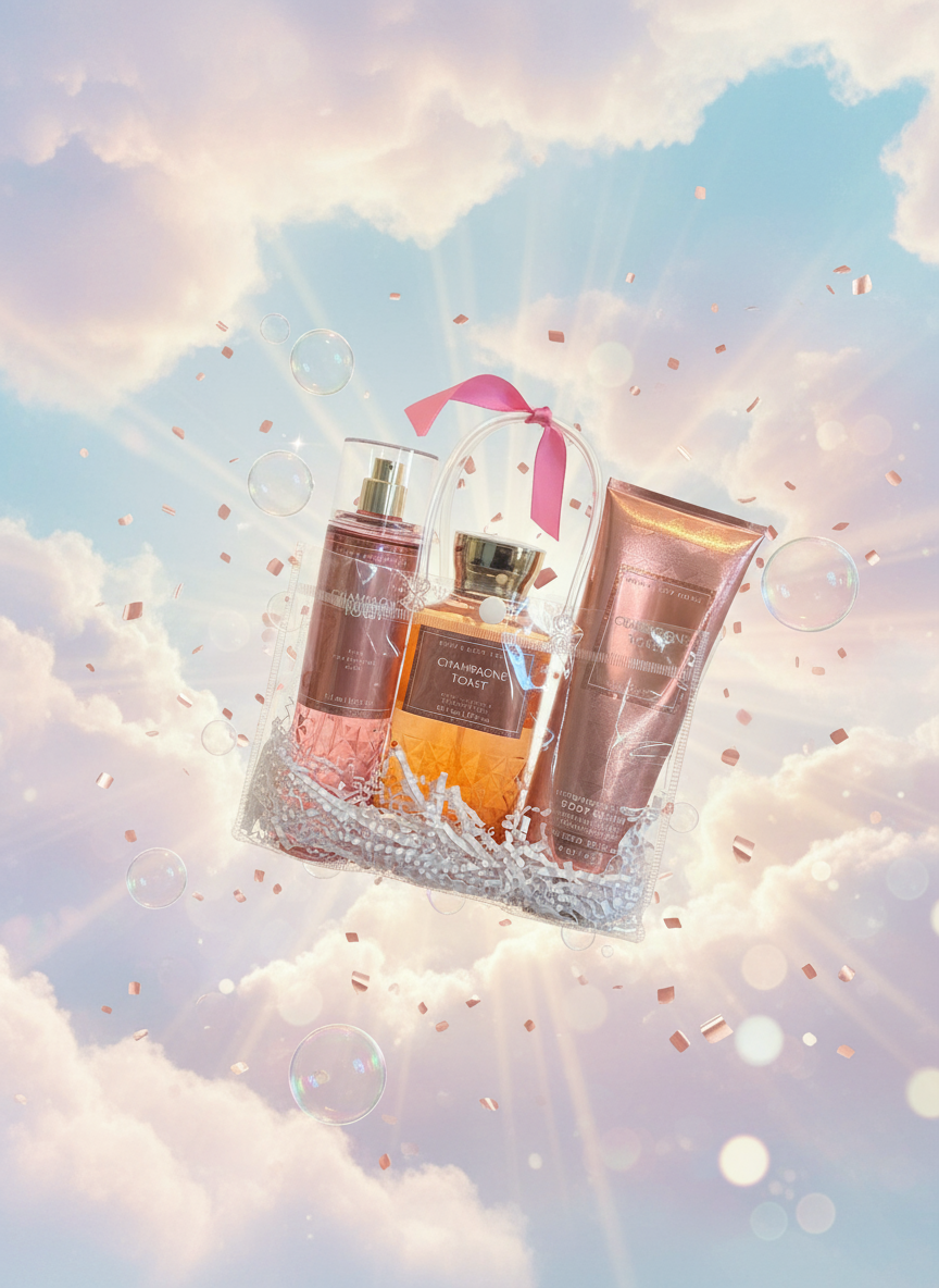 Champagne Glow 5-Piece Tote Set