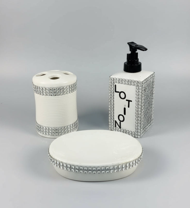 3pc Bathroom Accessories image 0