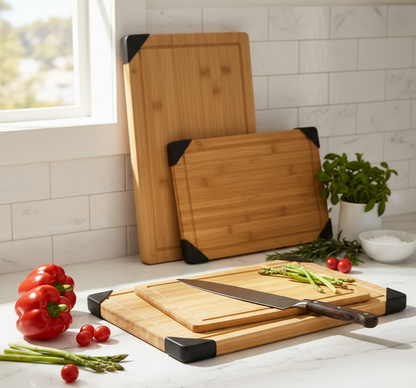 Bamboo Cutting Board Set