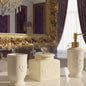 3-piece Cream and Gold Trim Bath Set image 1