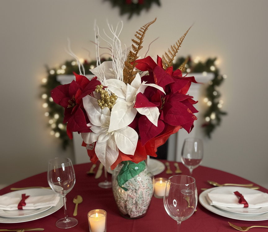 Crimson Grace Holiday Arrangement