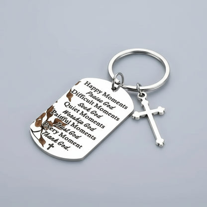 Baptism Bible Verse Keychain  image 1