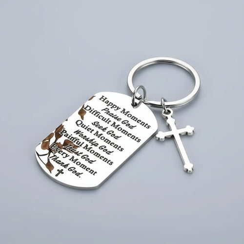 Baptism Bible Verse Keychain  image 1
