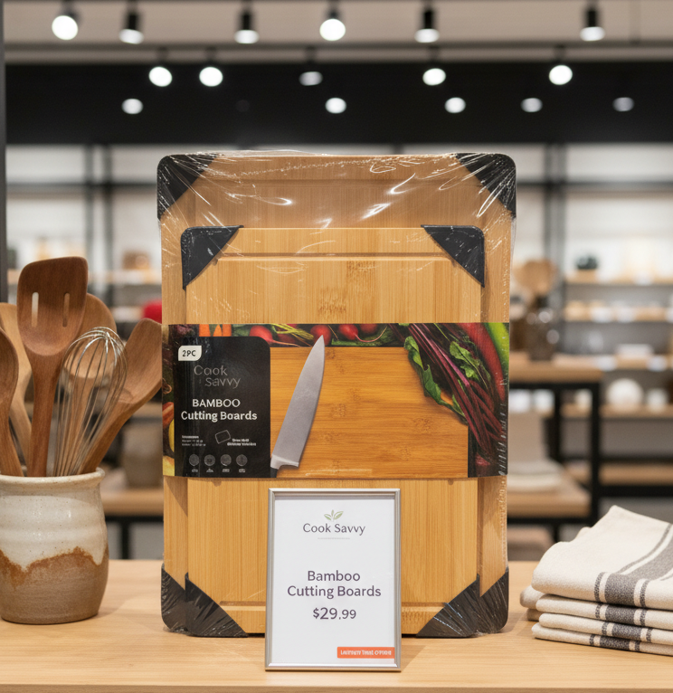 Bamboo Cutting Board Set