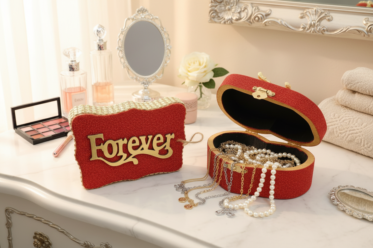 Red & Gold Plaque w/Box