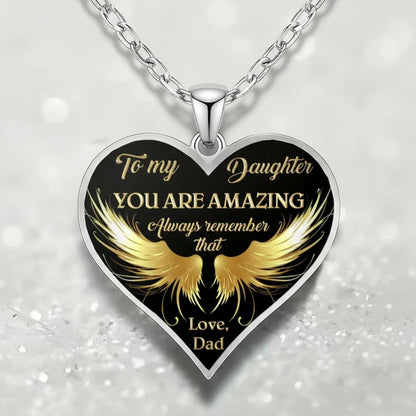 To My Daughter Necklace