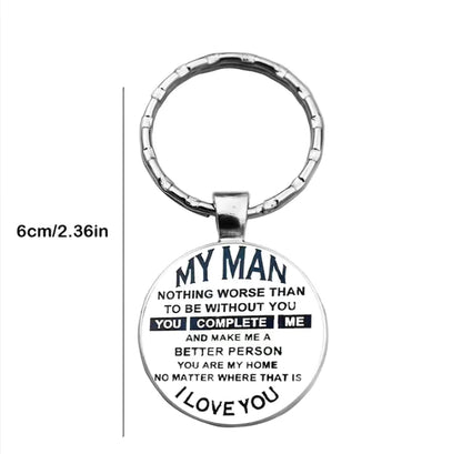 To My Man Keychain  image 2